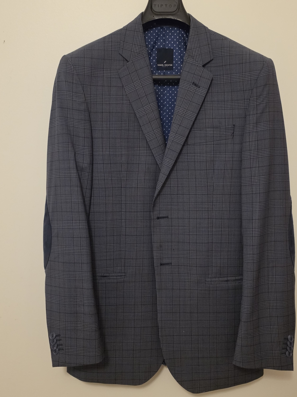 Men's Daniel Hector Dark Gray/blue Blazer - Casual & Business